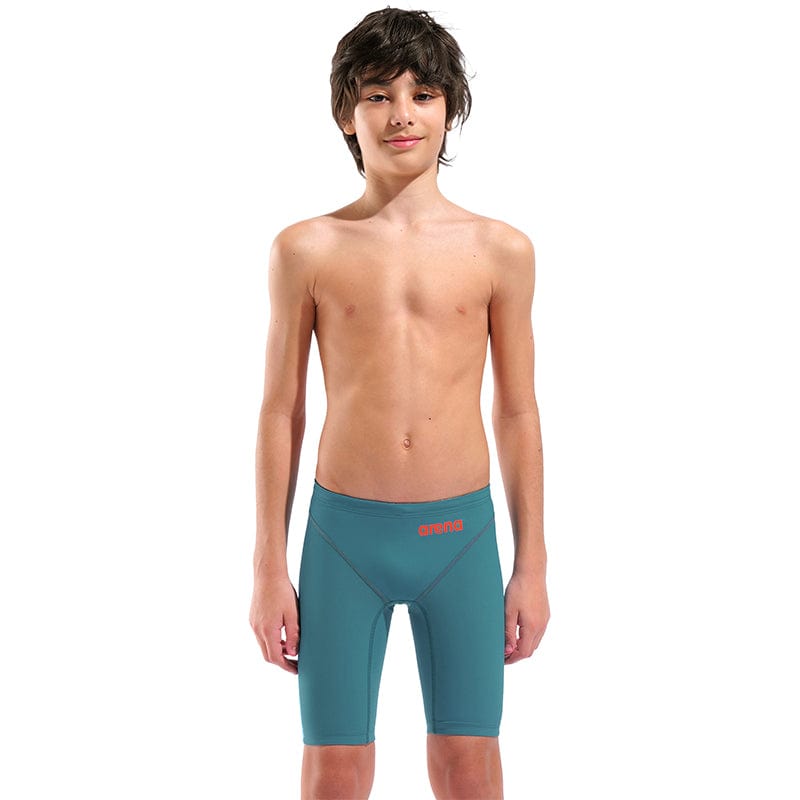 Arena - Jade Aura Limited Edition Boys Powerskin Impulso Jammers – Biscay Bay/Cherry