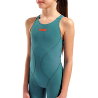 Arena - Jade Aura Limited Edition Girls Powerskin Impulso Open Back – Biscay Bay/Cherry