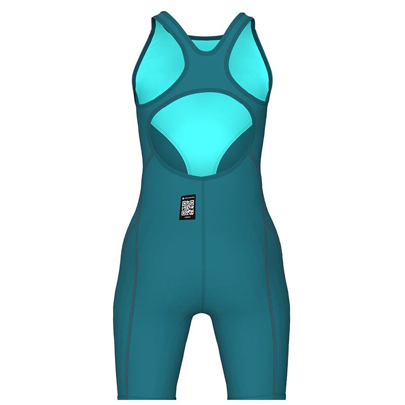 Arena - Jade Aura Limited Edition Girls Powerskin Impulso Open Back – Biscay Bay/Cherry