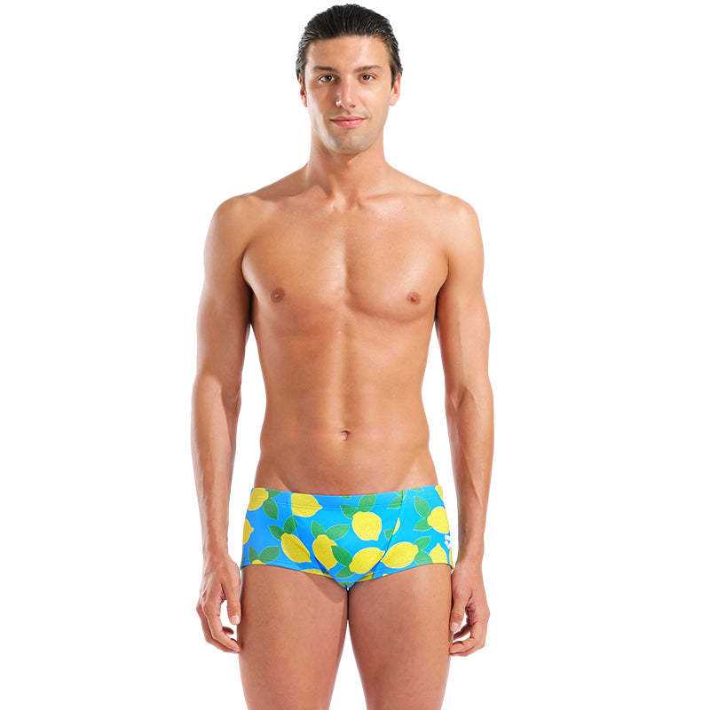 Arena - Juicy Fruits Lemons Low Waist Men's Swim Short - Turquoise/Multi