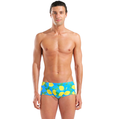 Arena - Juicy Fruits Lemons Low Waist Men's Swim Short - Turquoise/Multi