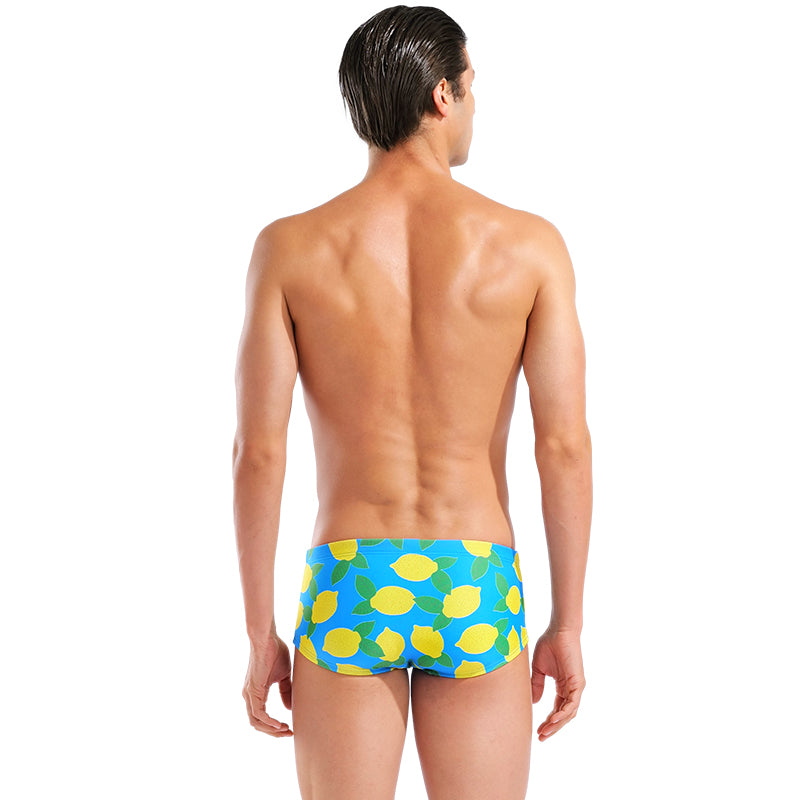 Arena - Juicy Fruits Lemons Low Waist Men's Swim Short - Turquoise/Multi