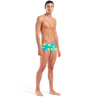 Arena - Juicy Fruits Lemons Low Waist Men's Swim Short - Turquoise/Multi