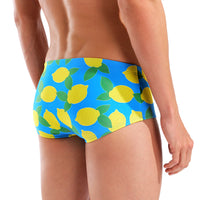 Arena - Juicy Fruits Lemons Low Waist Men's Swim Short - Turquoise/Multi