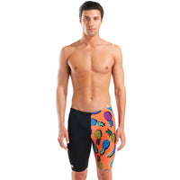 Arena - Juicy Fruits Men's Pineapples Swim Jammer - Orange/Multi-Black