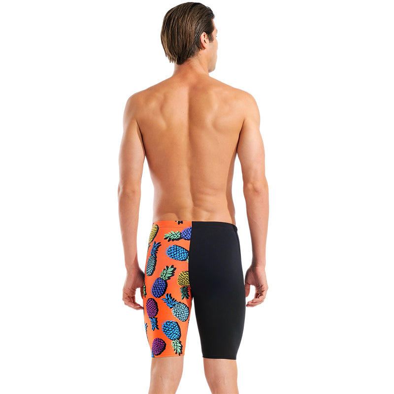 Arena - Juicy Fruits Men's Pineapples Swim Jammer - Orange/Multi-Black