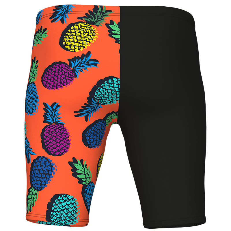 Arena - Juicy Fruits Men's Pineapples Swim Jammer - Orange/Multi-Black