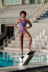 Arena - Kikko Pro Challenge Back Ladies Swimsuit - Navy-Team