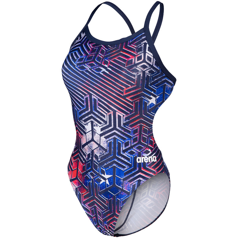 Arena - Kikko Pro Challenge Back Ladies Swimsuit - US Flag