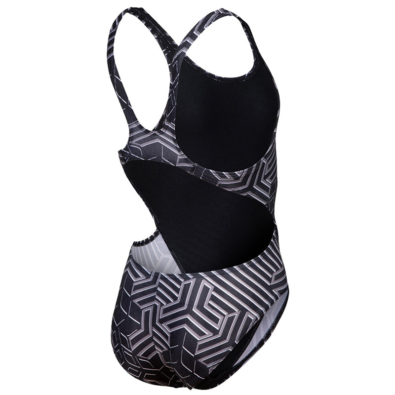 Arena - Kikko Pro Swim Tech Back Girls Swimsuit - Black/Multi