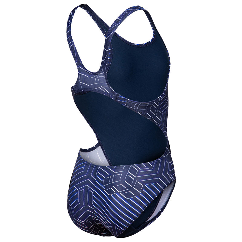 Arena - Kikko Pro Swim Tech Back Girls Swimsuit - Navy/Multi