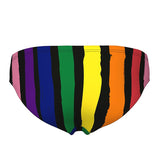 Arena - Let It Beat Painters Stripe Men's Swim Brief - Black/Multi