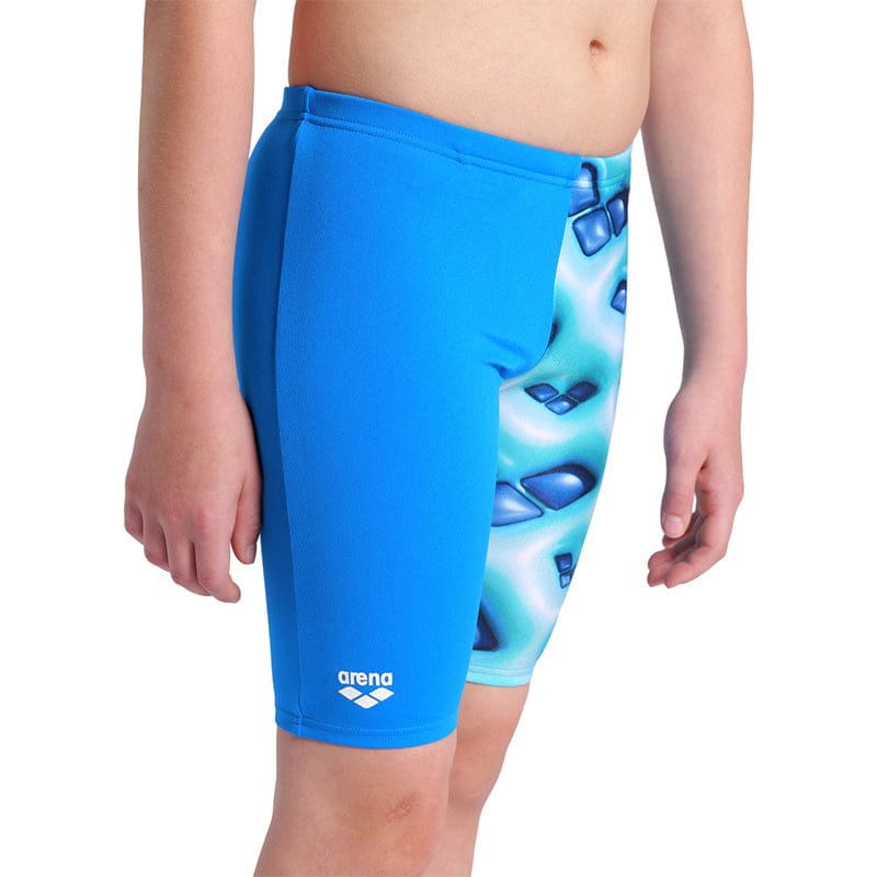 Arena - Logo Graphic Foam Boy's Jammer - Blue River/Water