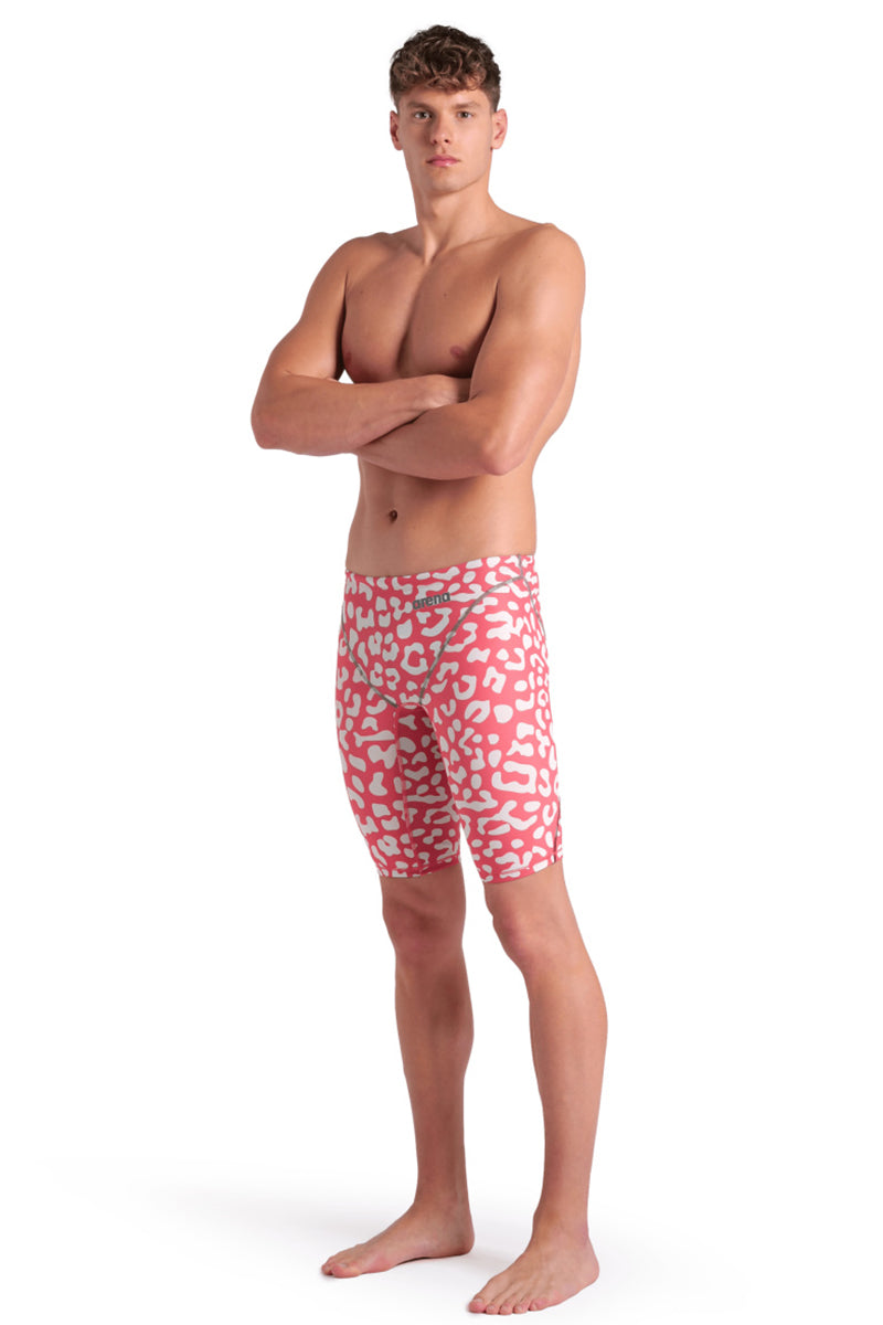 Arena - Men’s Powerskin ST Next Leopard Jammers – Geranium