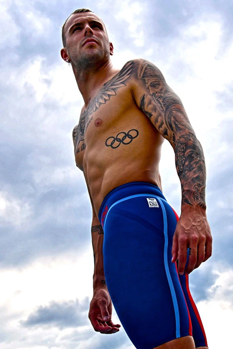 Arena - Men's Powerskin Carbon Core FX Jammer - Ocean Blue