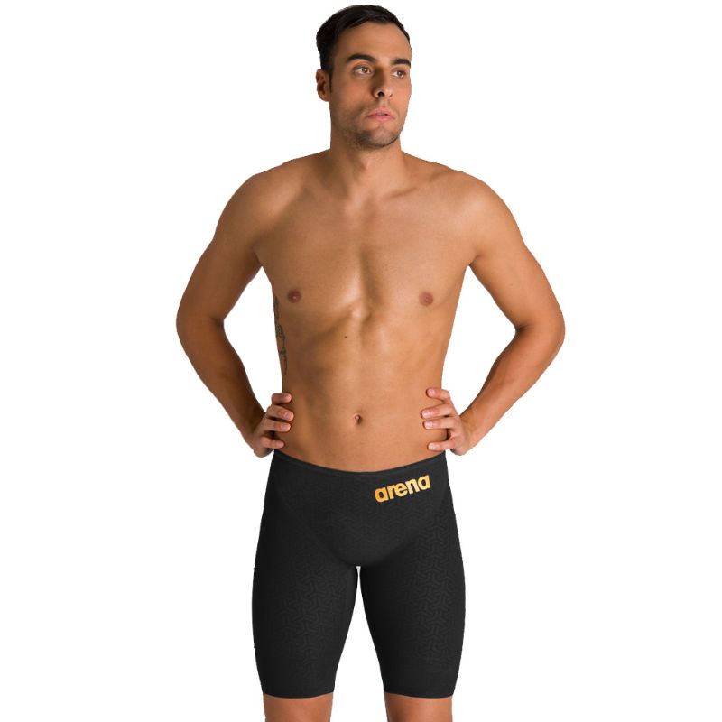 Arena - Men's Powerskin Carbon-Glide Jammers - Black/Gold