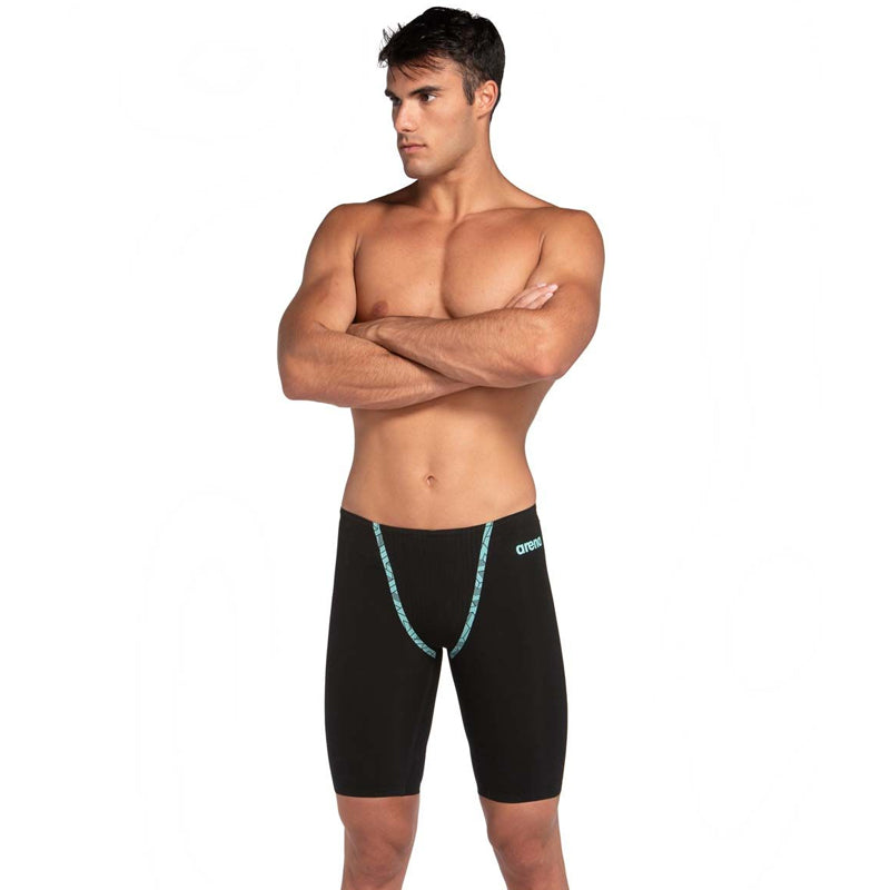 Arena - Men's Powerskin Primo Jammers – Black/Teal