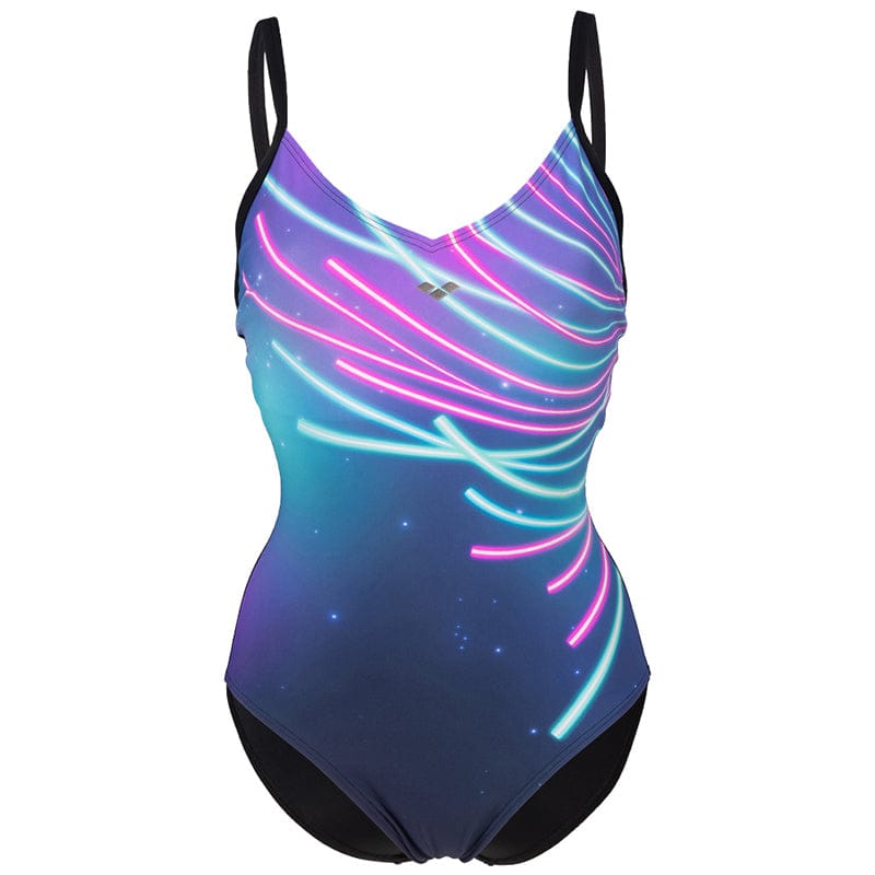 Arena - Michela Lightcross Back Ladies Bodylift Swimsuit - Black/Multi