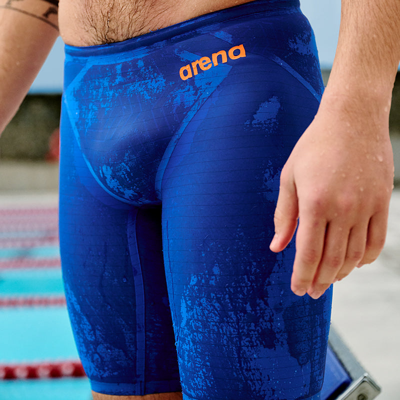 Arena - Neon Blaze Ltd. Edition Men's Powerskin Carbon Air2 Jammer – Blue