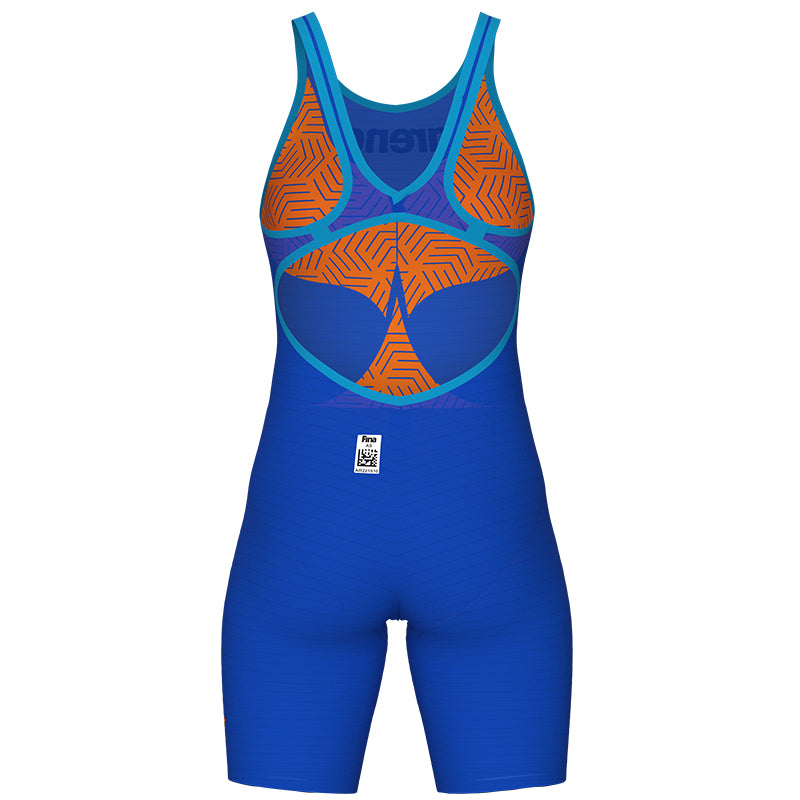 Arena - Neon Blaze Ltd. Edition Women's  Powerskin Carbon Air2 Open-Back – Blue