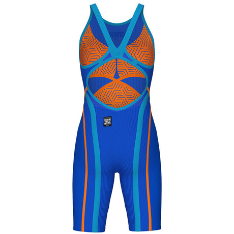 Arena - Neon Blaze Ltd. Edition Women's Powerskin Primo Open-Back – Blue