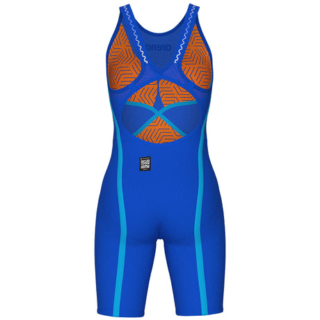 Arena - Neon Blaze Ltd. Edition Women's Powerskin Veloce Open-Back – Blue