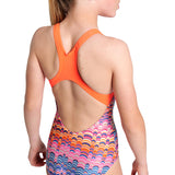 Arena - Ondulation Swim Pro Back Girls Swimsuit - Violet/Coral