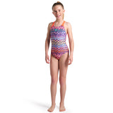 Arena - Ondulation Swim Pro Back Girls Swimsuit - Violet/Coral
