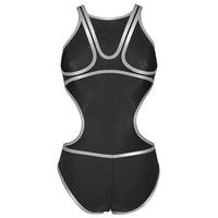 Arena - One BigLogo Sporty Back Ladies Swimsuit - 552 Black/Silver