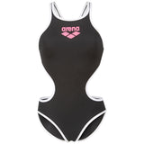Arena - One BigLogo Sporty Back Ladies Swimsuit - Black-White