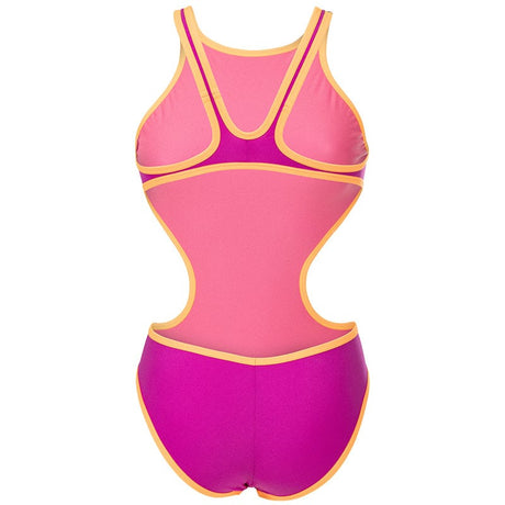 Arena - One BigLogo Sporty Back Ladies Swimsuit - Fuchsia-Orange