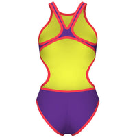 Arena - One BigLogo Sporty Back Ladies Swimsuit - Plum-Coral