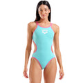 Arena - One Double Cross Back Ladies Swimsuit - Water/Shocking Pink