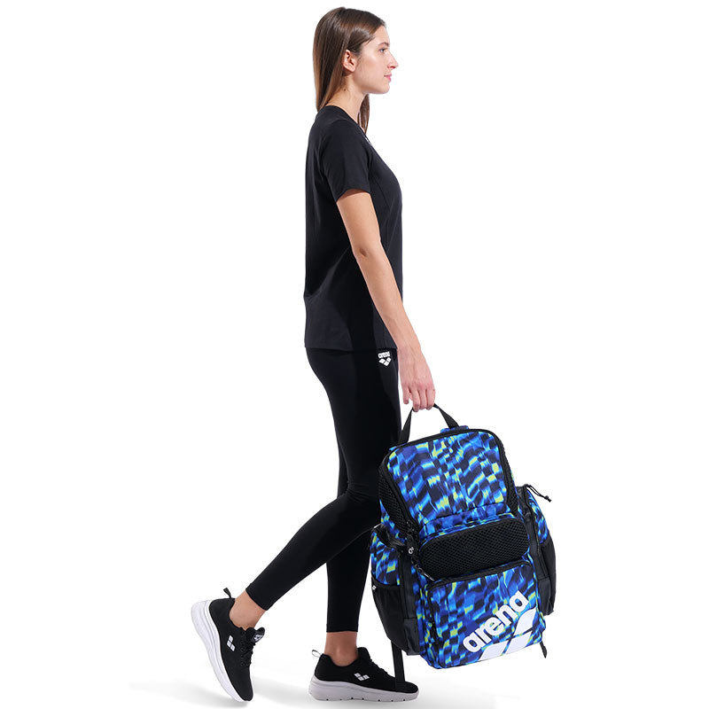 Arena - One Go Backpack Allover 45L - Aqua-Gleam