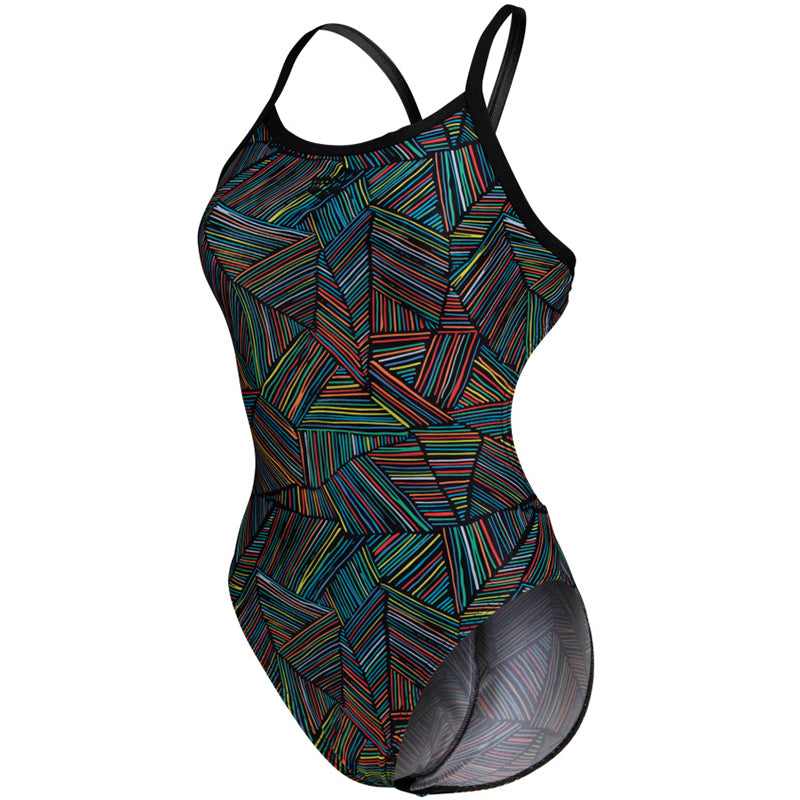 Arena - Overview Ladies Challenge Back Swimsuit - Black/Multi