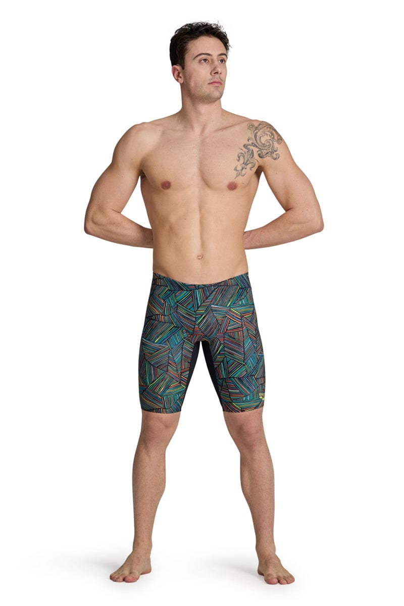 Arena - Overview Men’s Swim Jammer - Black/Multi