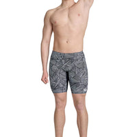 Arena - Overview Men’s Swim Jammer - Black-White/Multi