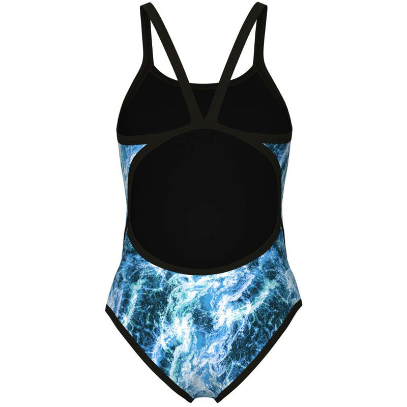Arena - Pacific Super Fly Back Ladies Swimsuit - Black/Blue Multi