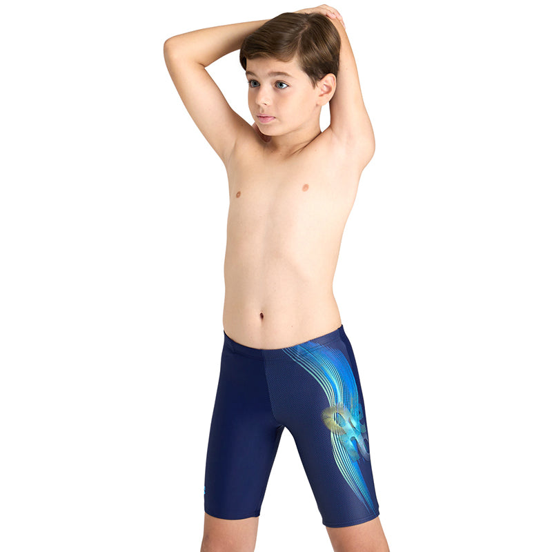 Arena - Parrot Print Boys Jammer - Navy/Multi