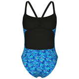 Arena - Pooltiles Challenge Back Ladies Swimsuit - Black/Blue Multi