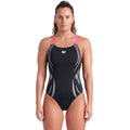 Arena - Poseidonia Swim Pro Back Ladies Swimsuit - Black/Pink