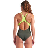 Arena - Poseidonia Swim Pro Back Ladies Swimsuit - Sage/Lime