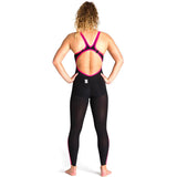Arena - Powerskin R-Evo Full Body Full Leg Open Back Open Water - Black/Flu. Yellow