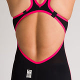 Arena - Powerskin R-Evo Full Body Full Leg Open Back Open Water - Black/Flu. Yellow