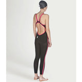 Arena - Powerskin R-Evo Full Body Full Leg Open Back Open Water - Black/Flu. Yellow