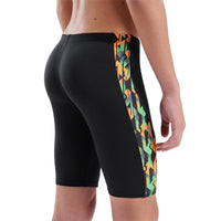 Arena - Print Swim Boy's Jammer - Black/Orange Multi