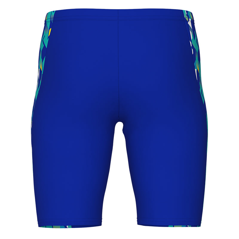 Arena - Print Swim Boy's Jammer - Neon Blue/Yellow Multi