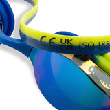 Arena - Python Junior Mirror Racing Goggle - Blue/Blue/Lime