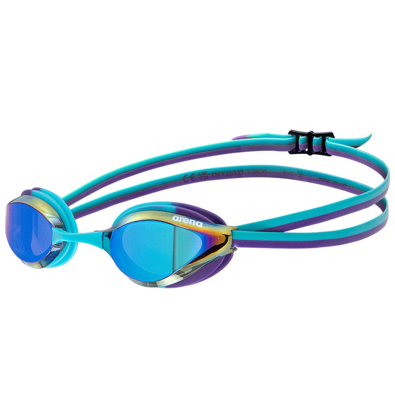 Arena - Python Junior Mirror Racing Goggle - Emerald/Peacock/Plum