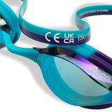 Arena - Python Junior Mirror Racing Goggle - Emerald/Peacock/Plum